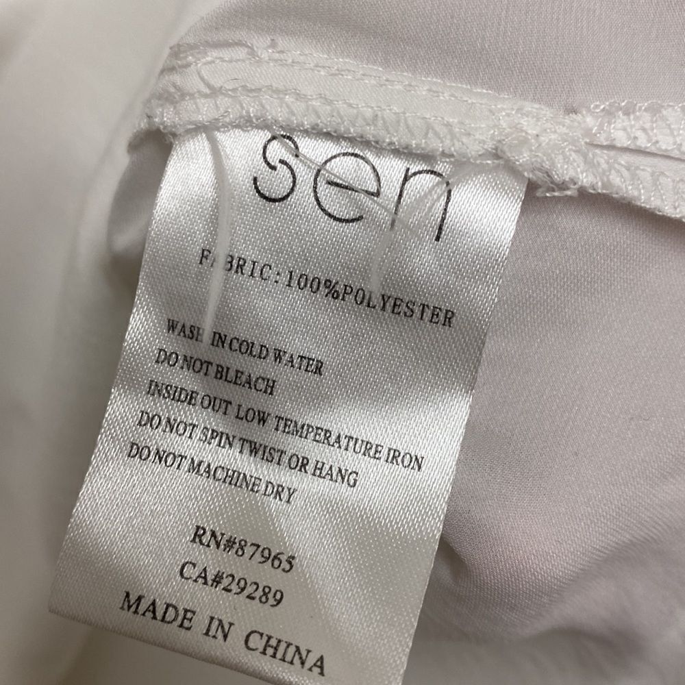 Sen Split Neck Blouse Medium - image 3